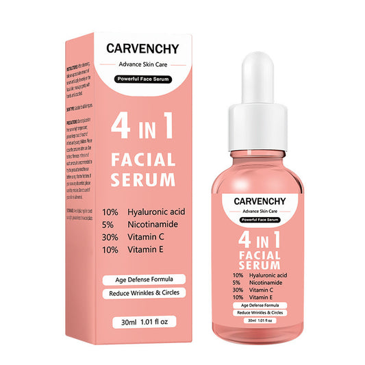 Carvenchy Advance Skin Care 4-in-1 Facial Serum – Vitamin C, Hyaluronic Acid & Niacinamide